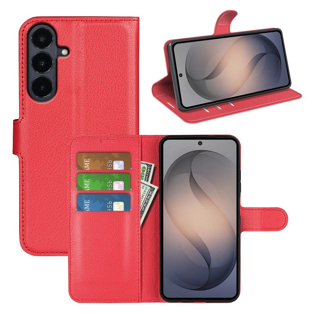 Samsung Galaxy S26 FE EIDERWOOD Flipcover m. Kortholder & Ståfunktion - Rød
