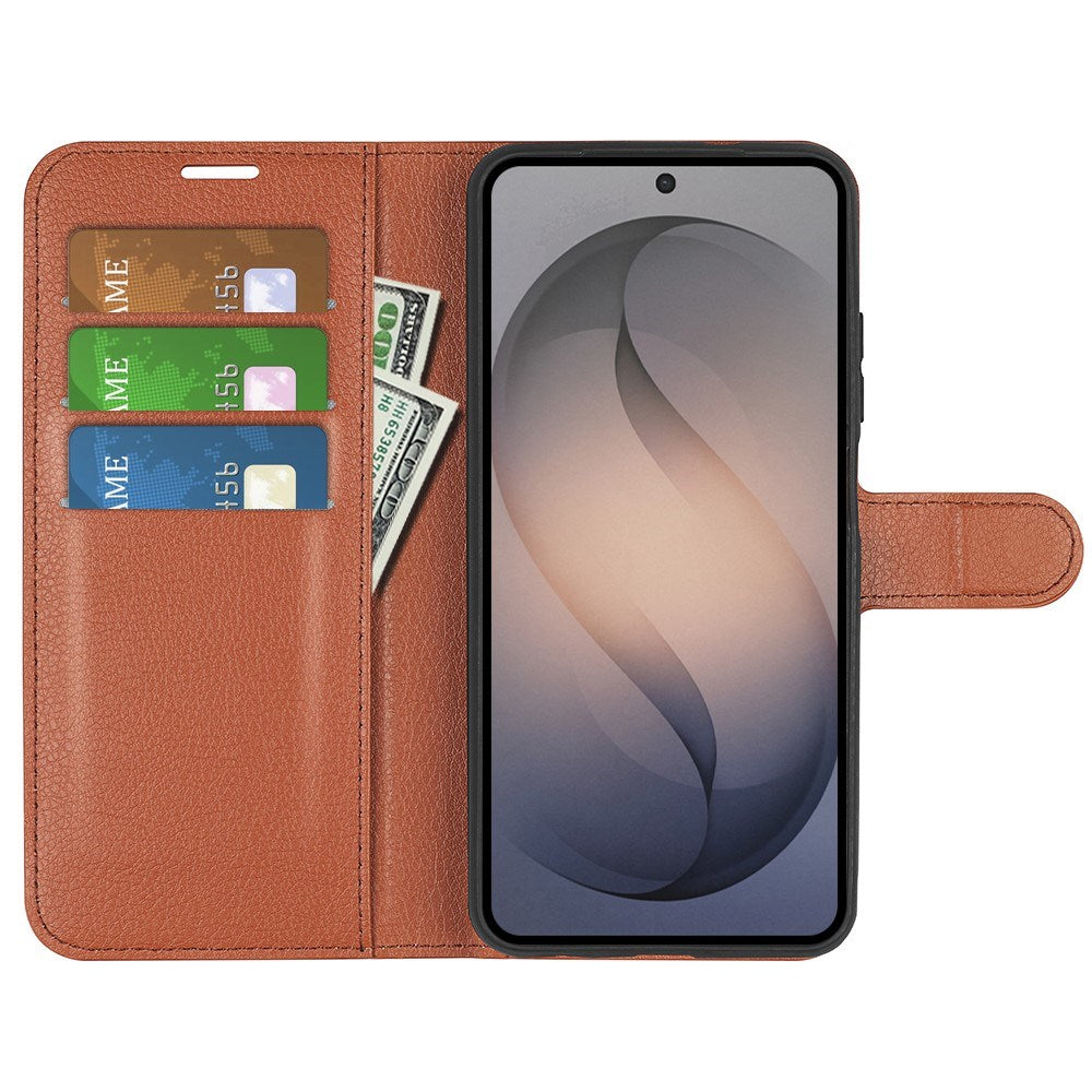 Samsung Galaxy S26 FE EIDERWOOD Flipcover m. Kortholder & Ståfunktion - Brun