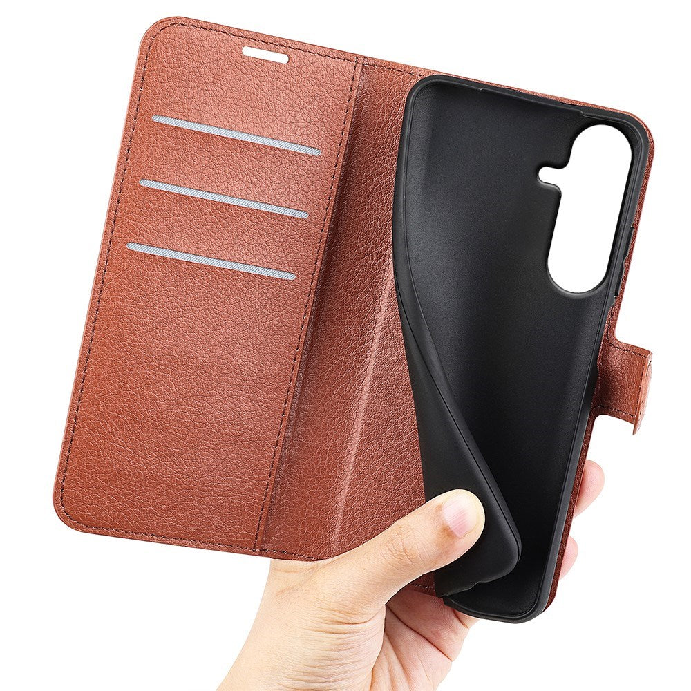 Samsung Galaxy S26 FE EIDERWOOD Flipcover m. Kortholder & Ståfunktion - Brun