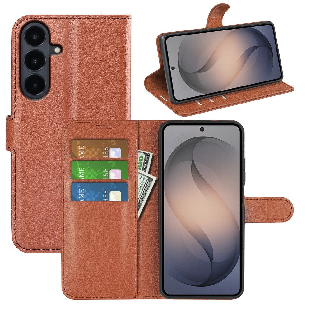 Samsung Galaxy S26 FE EIDERWOOD Flipcover m. Kortholder & Ståfunktion - Brun