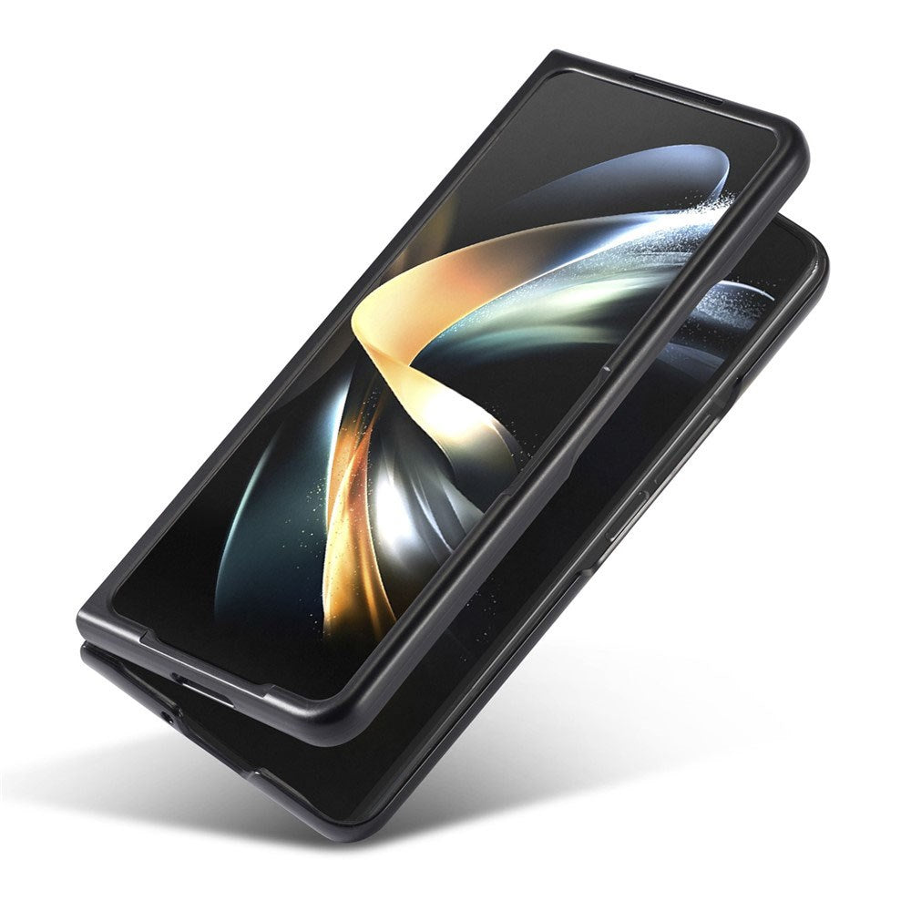 Samsung Galaxy Z Fold8 Ultra LC.IMEEKE Kunstlæder Cover m. Carbon Fiber - Sort