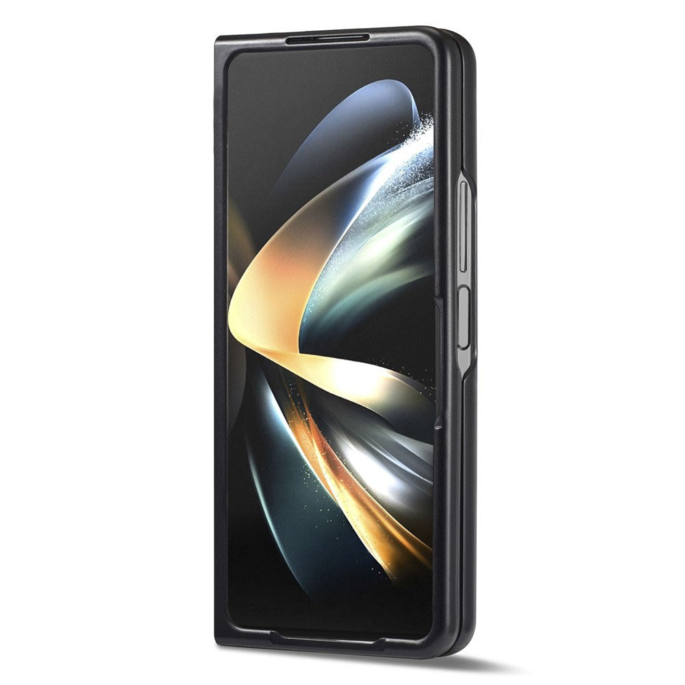 Samsung Galaxy Z Fold8 Ultra LC.IMEEKE Kunstlæder Cover m. Carbon Fiber - Sort