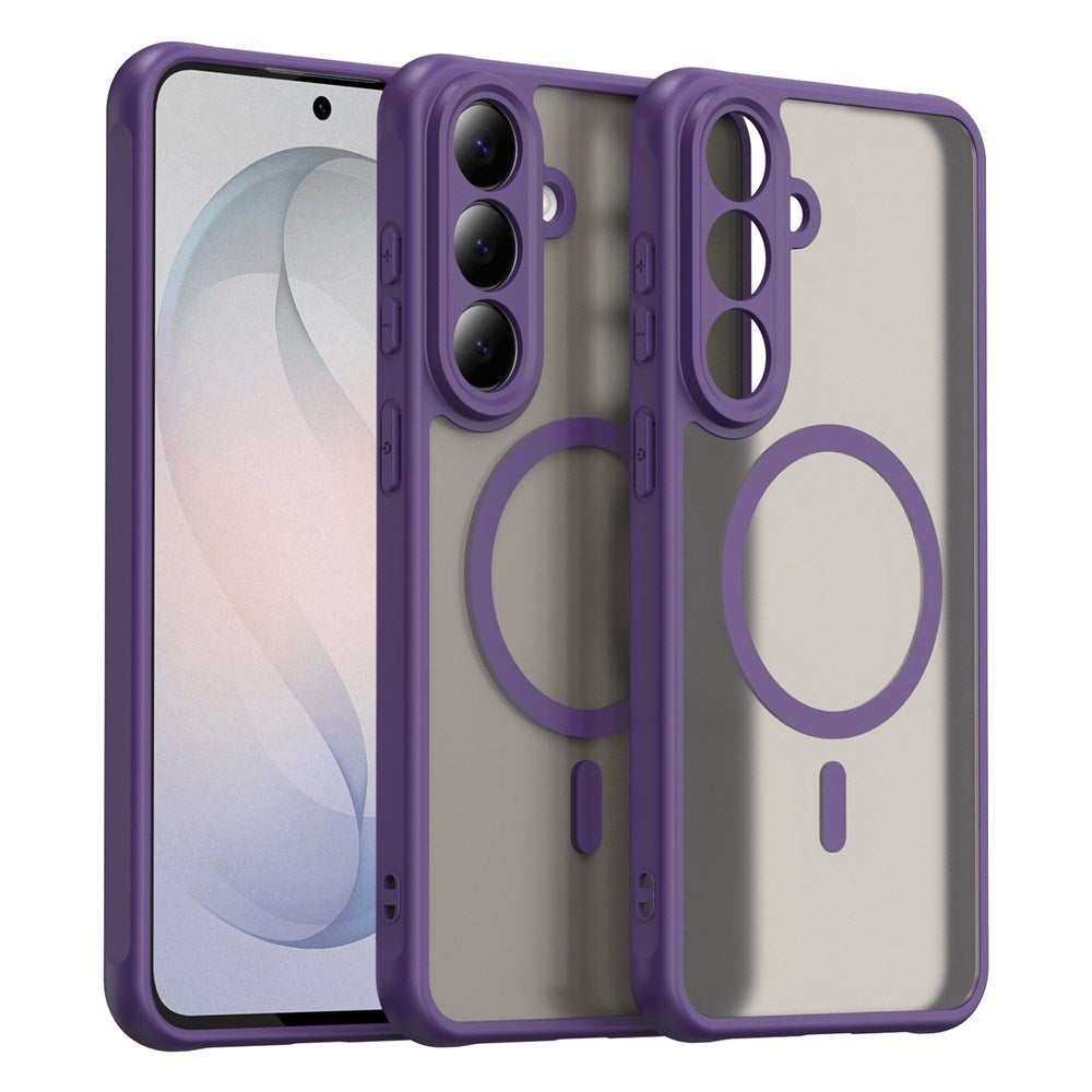 Samsung Galaxy S26 FE EIDERWOOD Mat Hybrid Cover - MagSafe Kompatibel - Gennemsigtig / Lilla