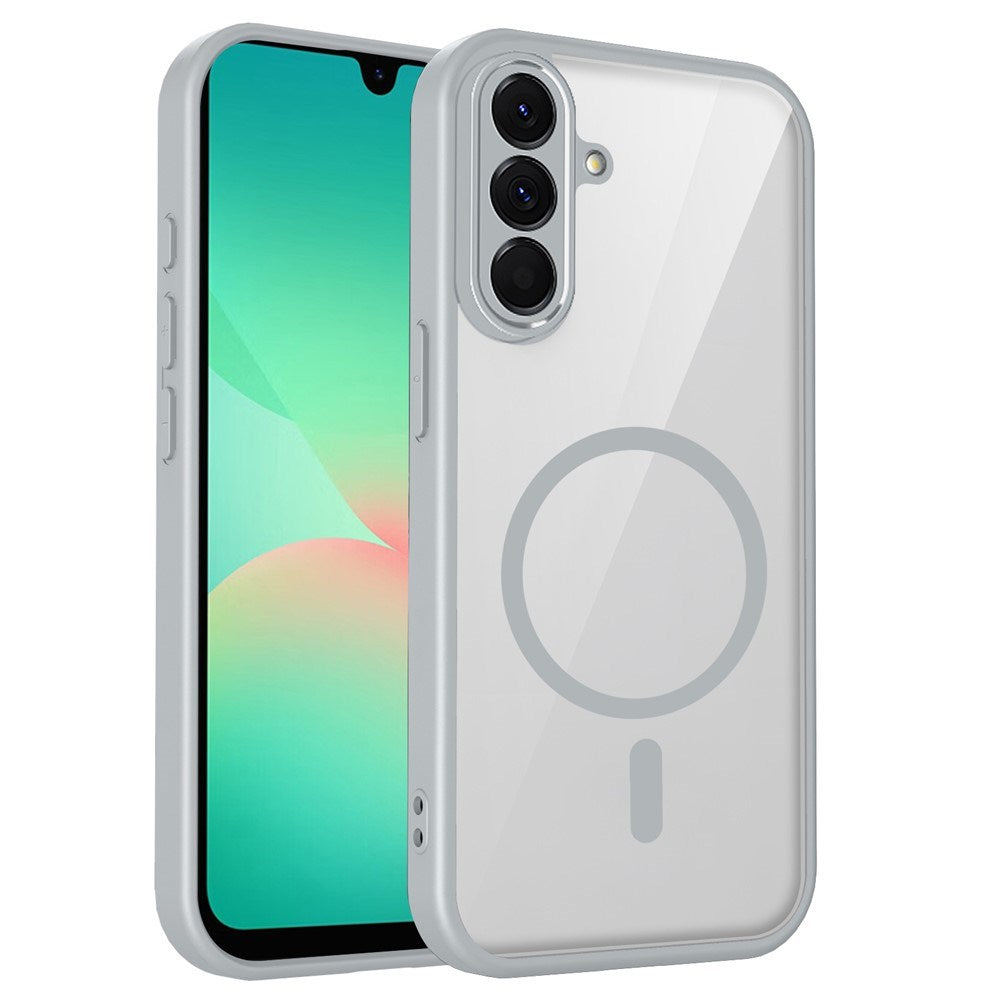 Samsung Galaxy A27 EIDERWOOD Hybrid Plast Cover - MagSafe Kompatibel - Gennemsigtig / Grå