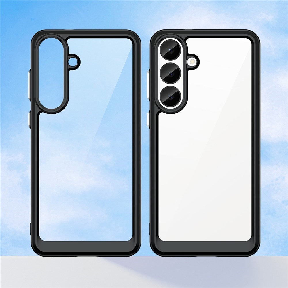 Samsung Galaxy S26 FE EIDERWOOD Hybrid Mobilcover - Gennemsigtig / Sort