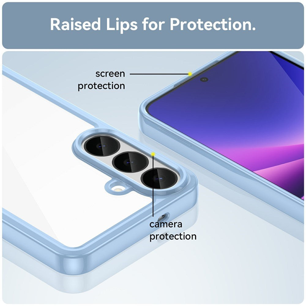 Samsung Galaxy S26 FE EIDERWOOD Hybrid Mobilcover - Gennemsigtig / Blå