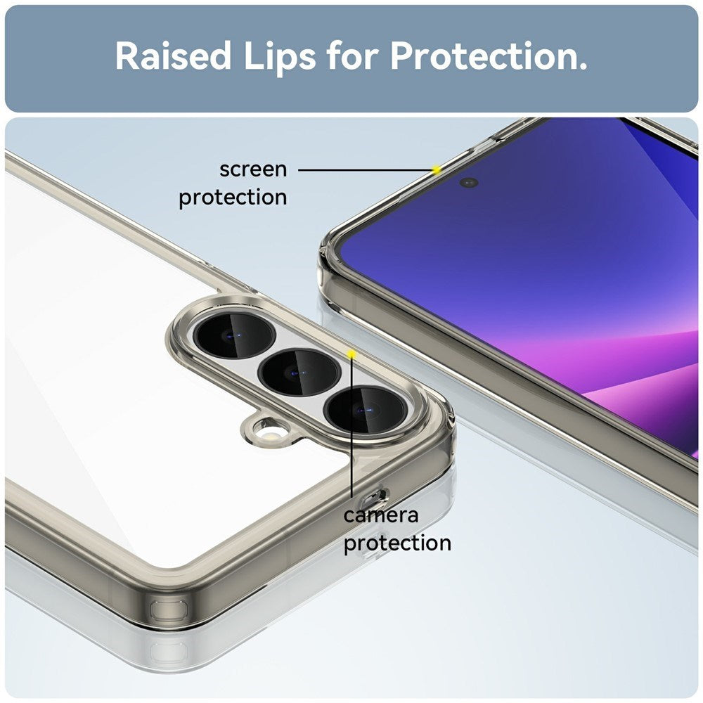 Samsung Galaxy S26 FE EIDERWOOD Hybrid Mobilcover - Gennemsigtig / Grå