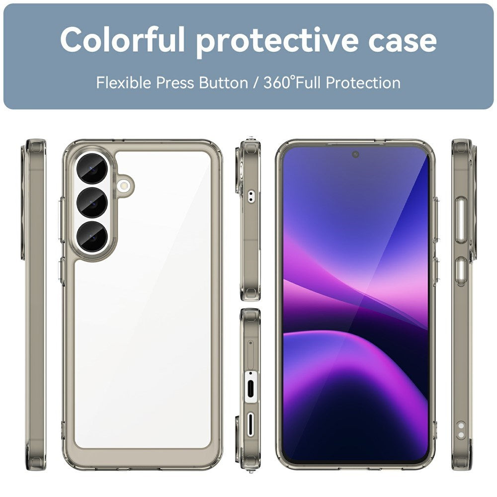 Samsung Galaxy S26 FE EIDERWOOD Hybrid Mobilcover - Gennemsigtig / Grå