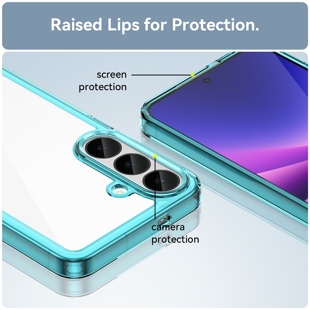 Samsung Galaxy S26 FE EIDERWOOD Hybrid Mobilcover - Gennemsigtig / Turkis