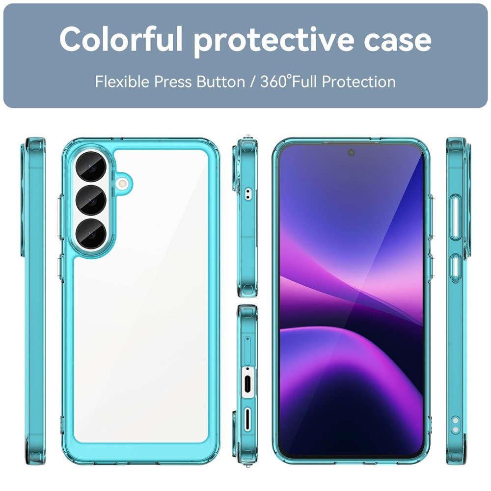 Samsung Galaxy S26 FE EIDERWOOD Hybrid Mobilcover - Gennemsigtig / Turkis