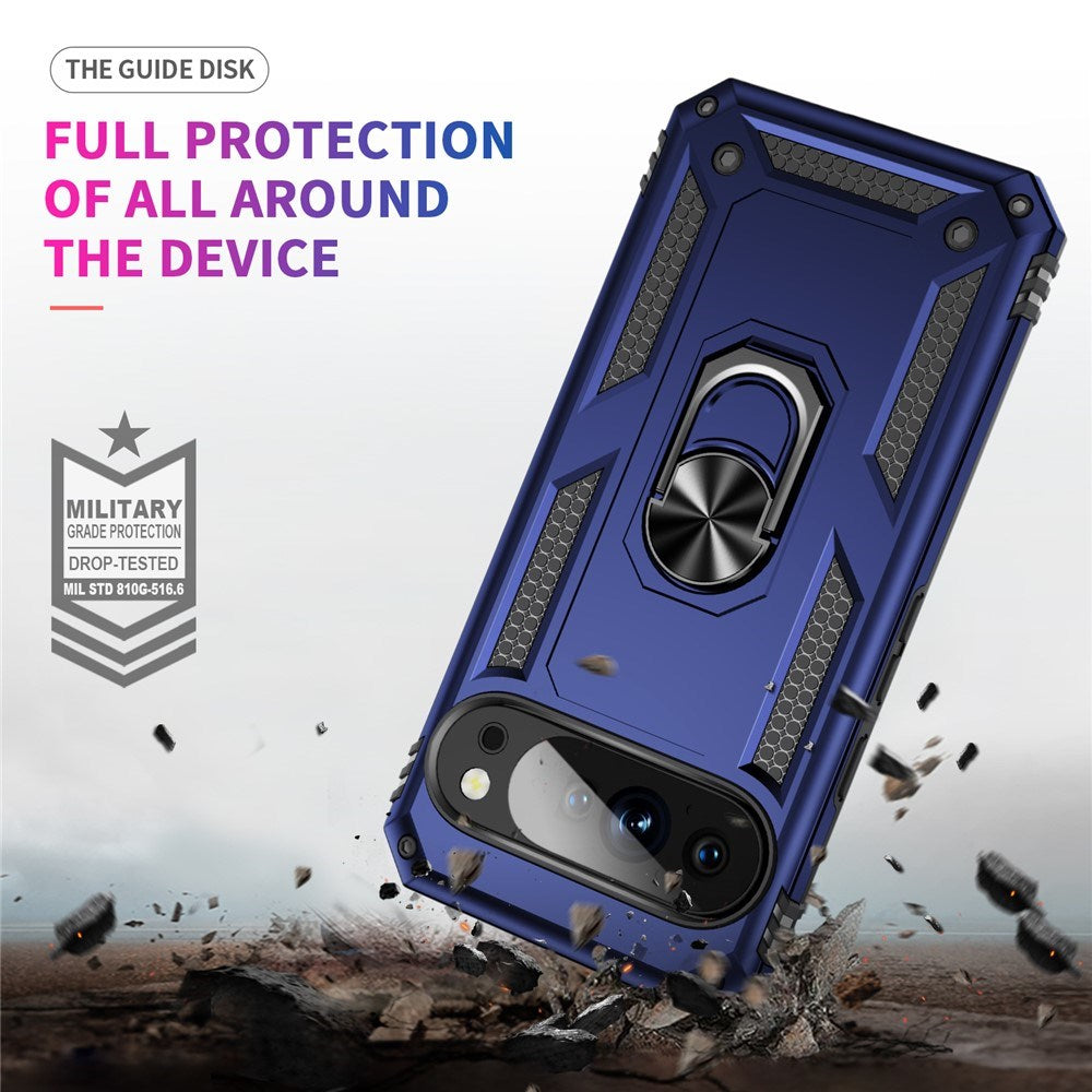 Google Pixel 11 Pro XL EIDERWOOD Håndværkercover m. 360 Roterbar Kickstand - Blå