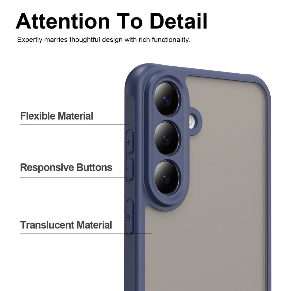 Samsung Galaxy S26 FE EIDERWOOD Mat Hybrid Cover - Mørkeblå