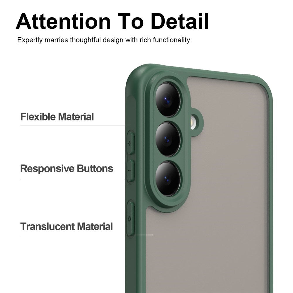 Samsung Galaxy S26 FE EIDERWOOD Mat Hybrid Cover - Mørkegrøn