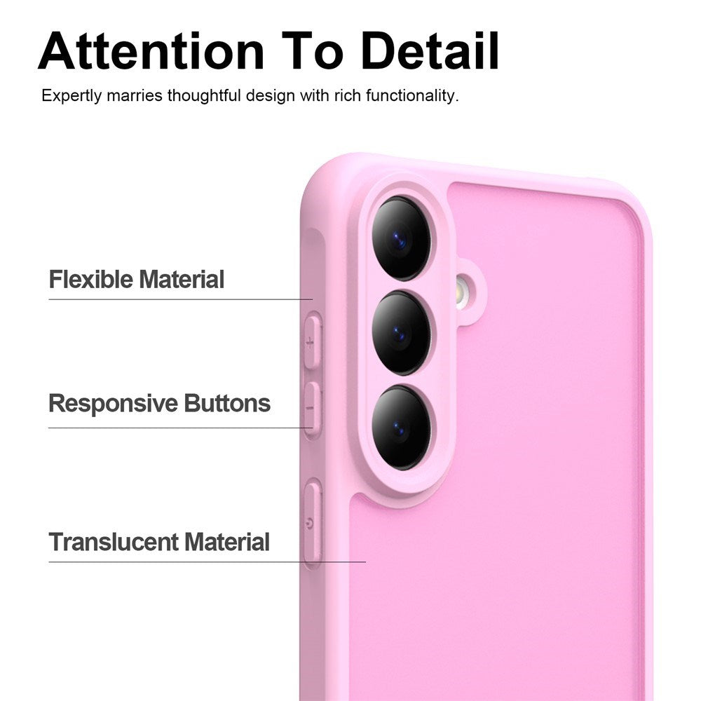 Samsung Galaxy S26 FE EIDERWOOD Mat Hybrid Cover - Lyserød