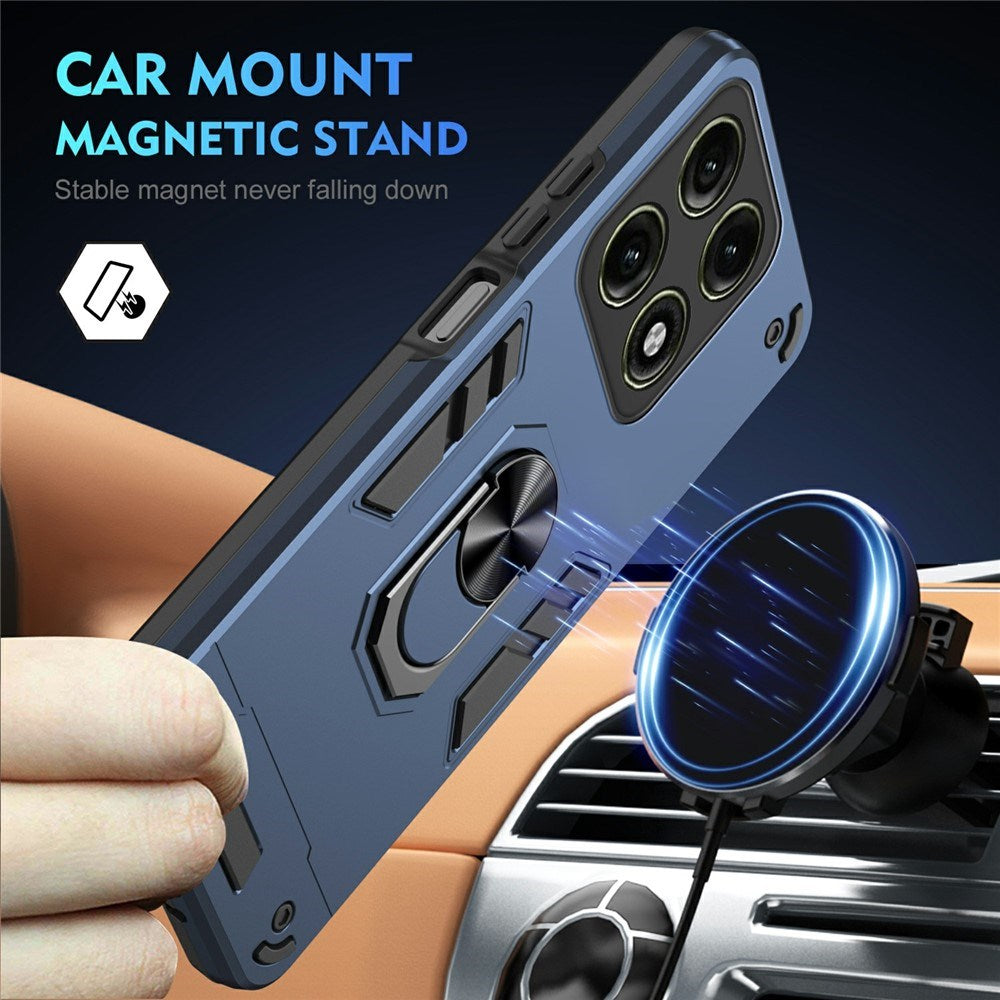 Motorola Edge 70 Pro EIDERWOOD Magnetisk Hybrid Håndværker Cover m. Kickstand - Blå