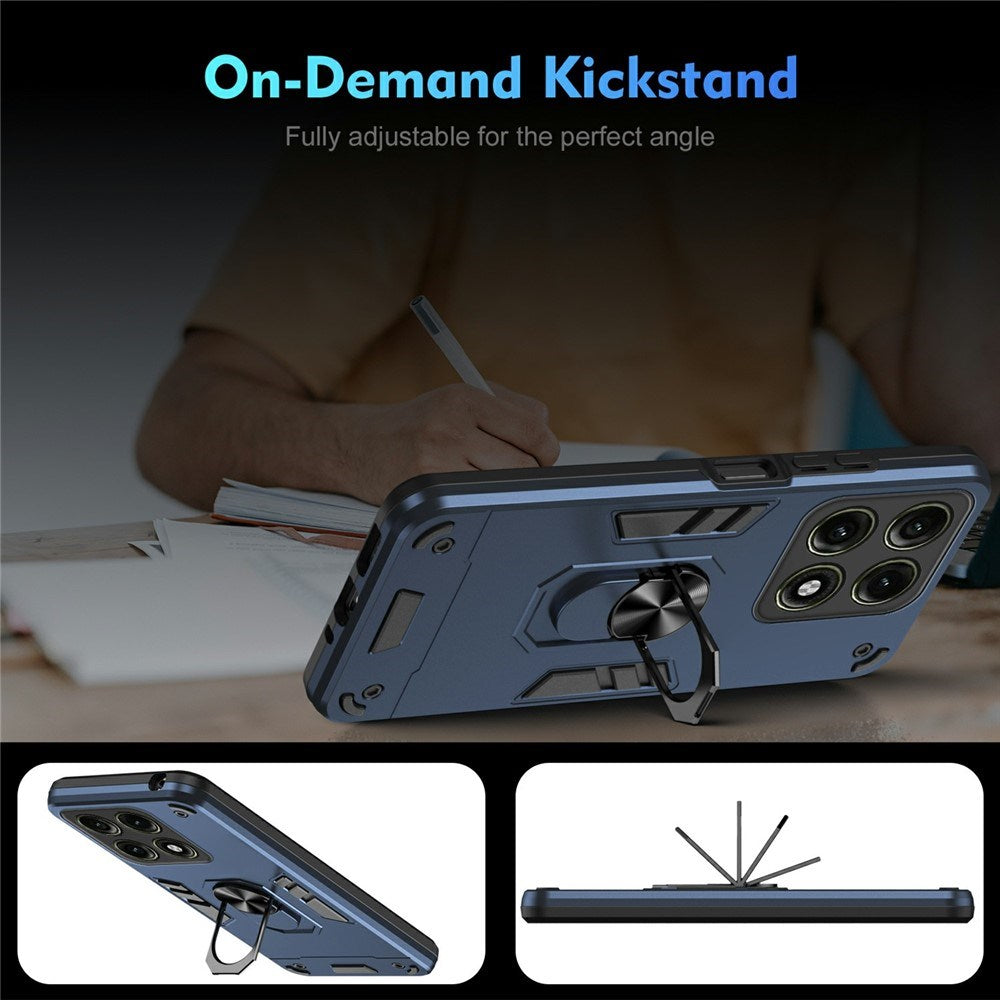 Motorola Edge 70 Pro EIDERWOOD Magnetisk Hybrid Håndværker Cover m. Kickstand - Blå