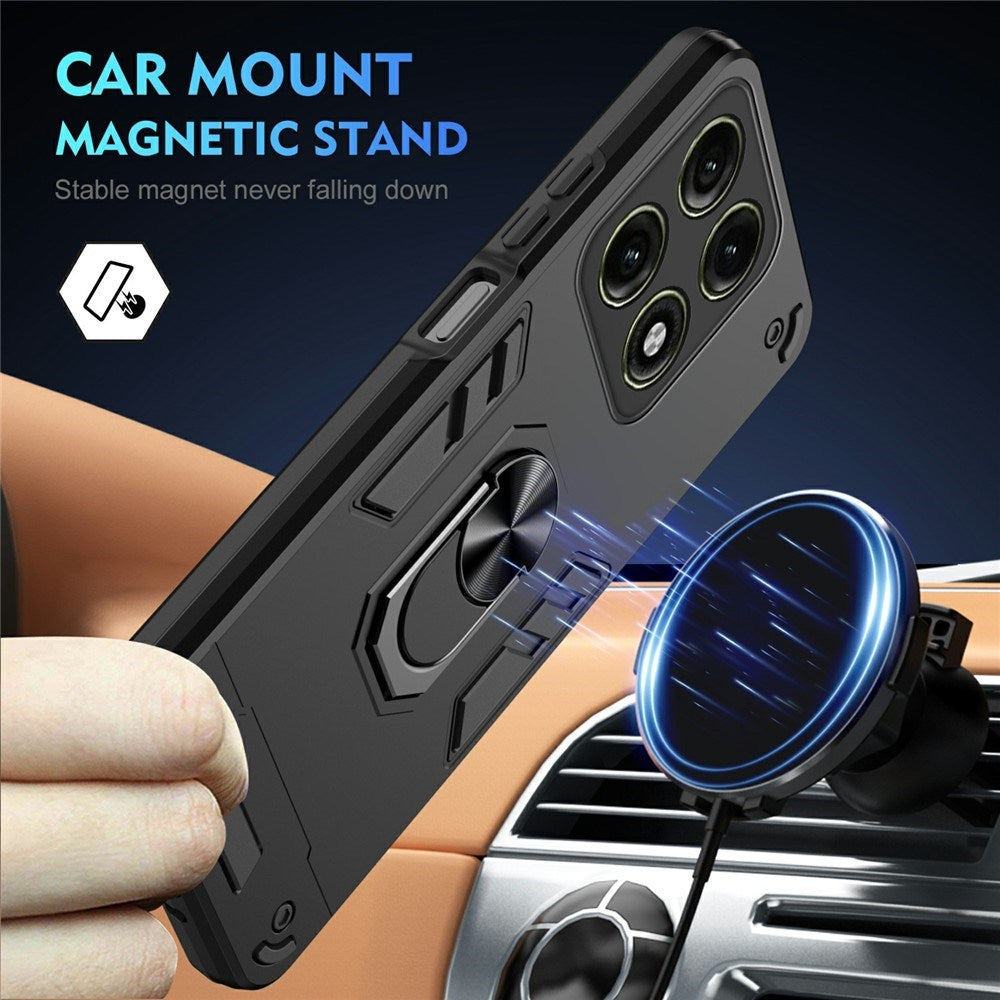 Motorola Edge 70 Pro EIDERWOOD Magnetisk Hybrid Håndværker Cover m. Kickstand - Sort