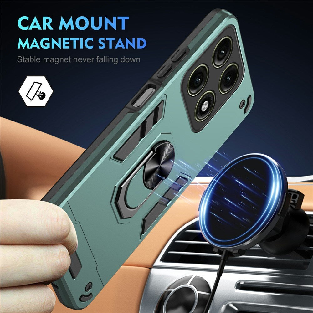 Motorola Edge 70 Pro EIDERWOOD Magnetisk Hybrid Håndværker Cover m. Kickstand - Grøn