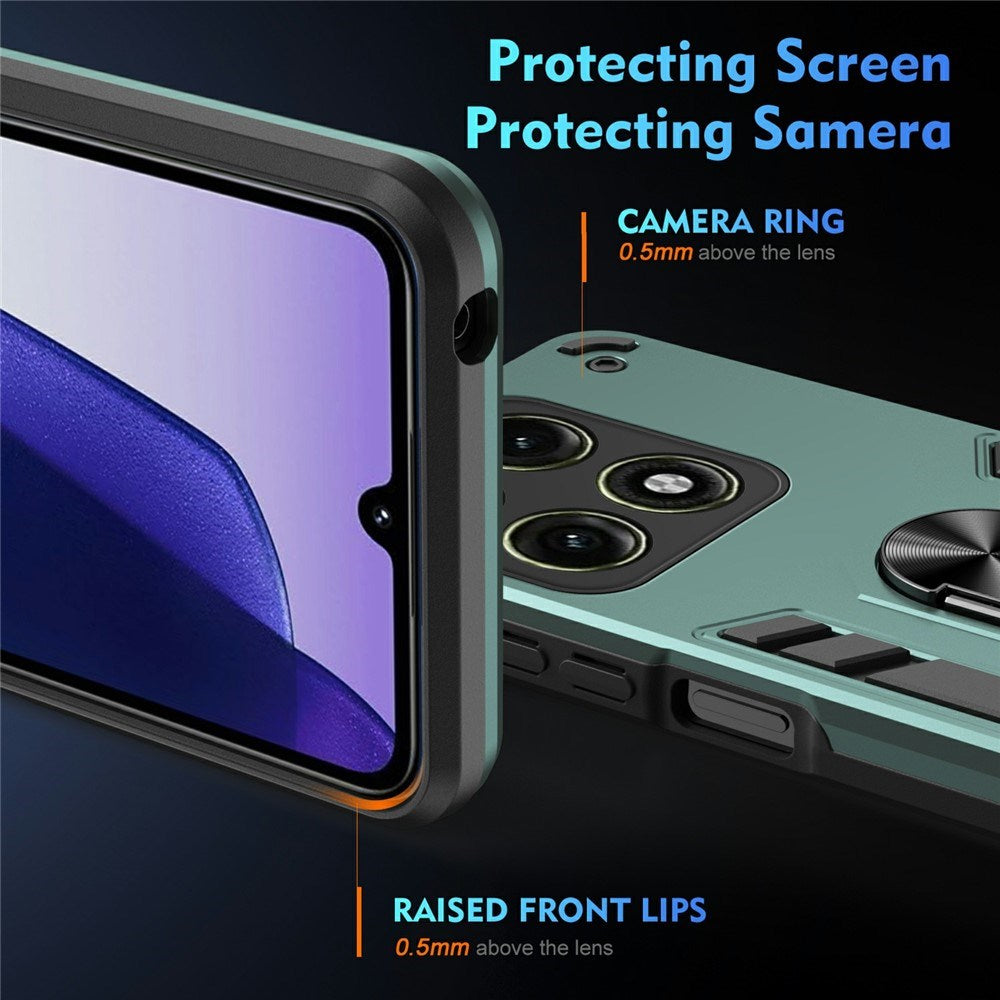Motorola Edge 70 Pro EIDERWOOD Magnetisk Hybrid Håndværker Cover m. Kickstand - Grøn