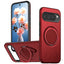 Google Pixel 11 / 11 Pro EIDERWOOD Hybrid Plast Cover m. Roterende Kickstand - MagSafe Kompatibel - Rød