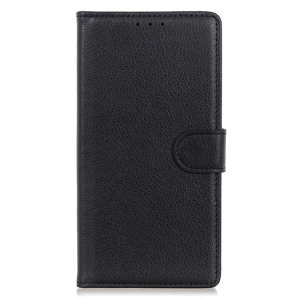 Samsung Galaxy A34 (5G) Ultra Litchi Læder Cover m. Pung - Sort