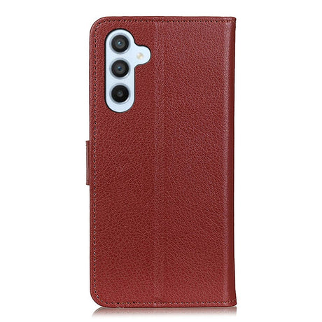 Samsung Galaxy A34 (5G) Ultra Litchi Læder Cover m. Pung - Brun