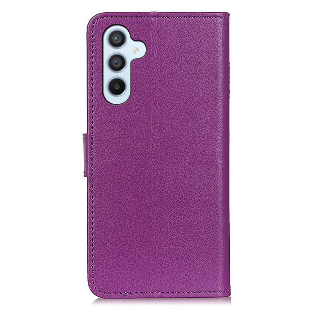 Samsung Galaxy A34 (5G) Ultra Litchi Læder Cover m. Pung - Lilla