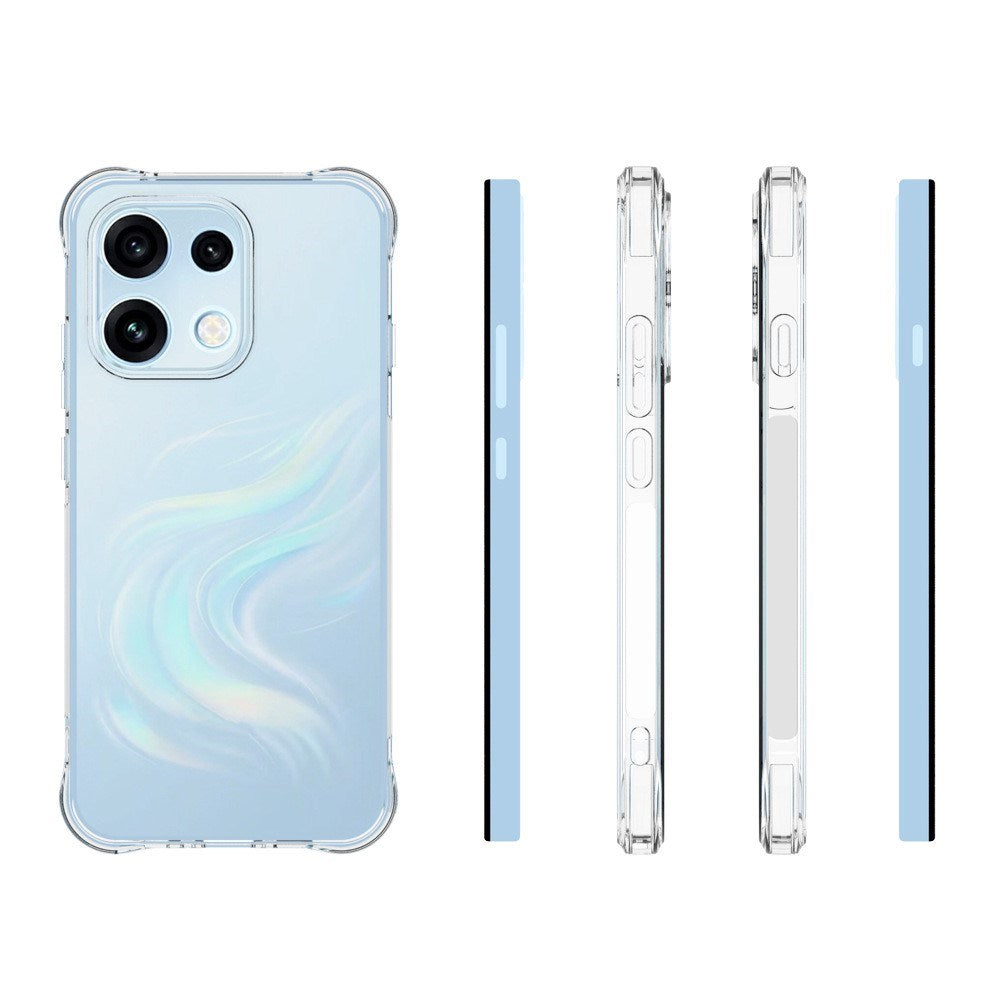 OPPO Reno16 F (5G) EIDERWOOD Fleksibelt Plast Cover m. Stødabsorberende Hjørner - Gennemsigtig