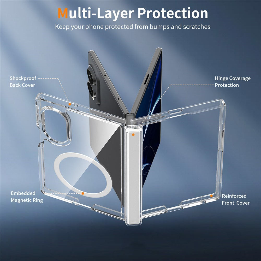 Samsung Galaxy Z Fold8 EIDERWOOD Hybrid All-Around Beskyttelsescover - MagSafe Kompatibel - Gennemsigtig
