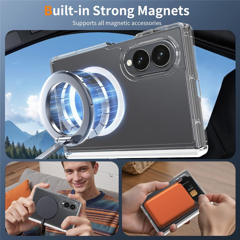 Samsung Galaxy Z Fold8 EIDERWOOD Hybrid All-Around Beskyttelsescover - MagSafe Kompatibel - Gennemsigtig