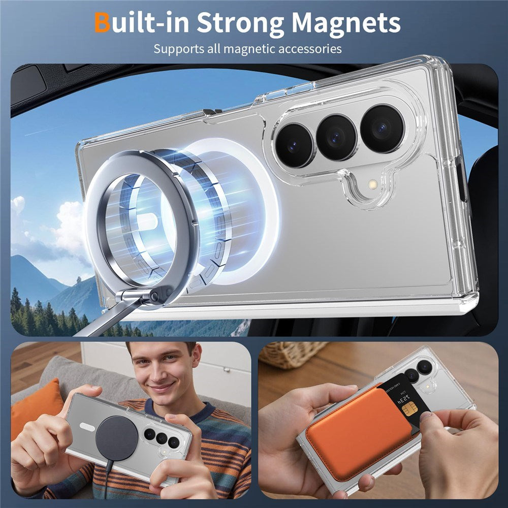 Samsung Galaxy Z Fold8 Ultra EIDERWOOD Hybrid All-Around Beskyttelsescover - MagSafe Kompatibel - Gennemsigtig