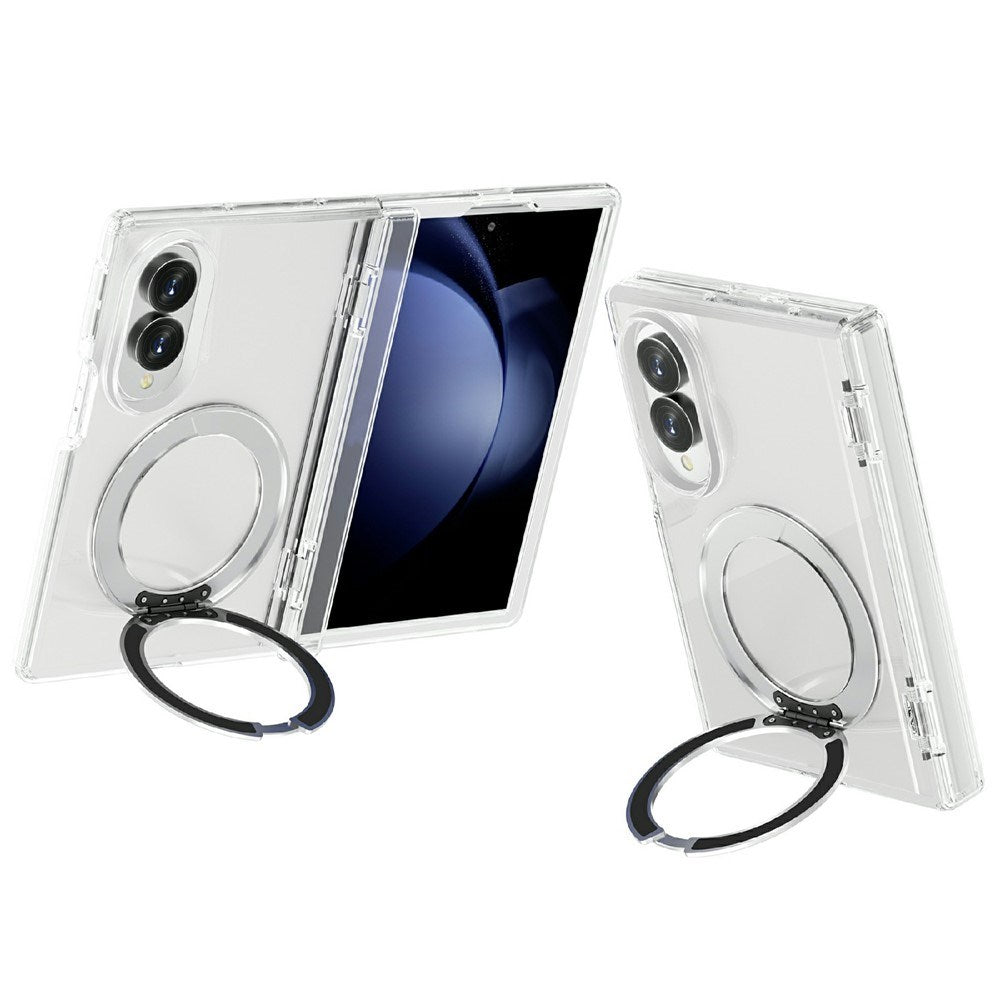 Samsung Galaxy Z Fold8 EIDERWOOD Hybrid Cover m. Roterbar Kickstand - Gennemsigtig