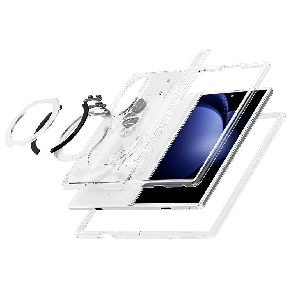 Samsung Galaxy Z Fold8 EIDERWOOD Hybrid Cover m. Roterbar Kickstand - Gennemsigtig