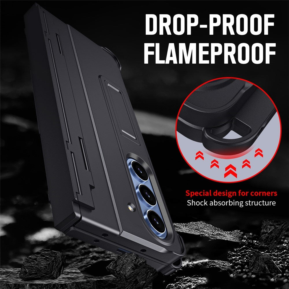 Samsung Galaxy Z Fold8 Ultra EIDERWOOD Robust Cover m. Ståfunktion & Skærmbeskyttelse - Sort
