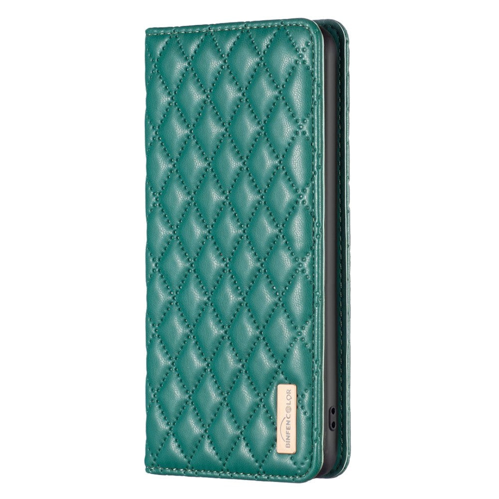 Samsung Galaxy A55 (5G) Blødt Læder Cover m. Kortholdere og Ståfunktion - Grøn