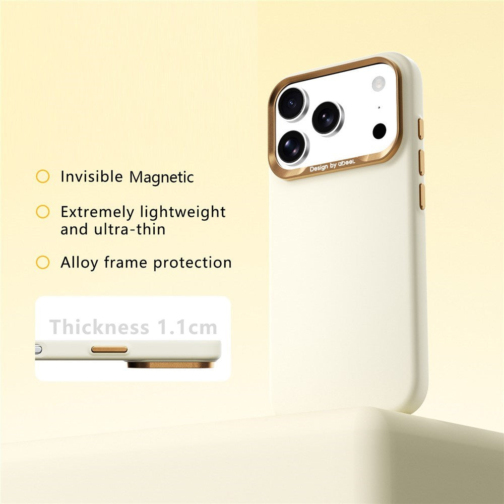 iPhone 18 Pro / 17 Pro ABEEL Hårdt Soft-Touch Plast Cover - MagSafe Kompatibel - Gul