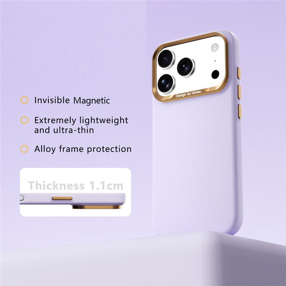 iPhone 18 Pro Max / 17 Pro Max ABEEL Hårdt Soft-Touch Plast Cover - MagSafe Kompatibel - Lilla