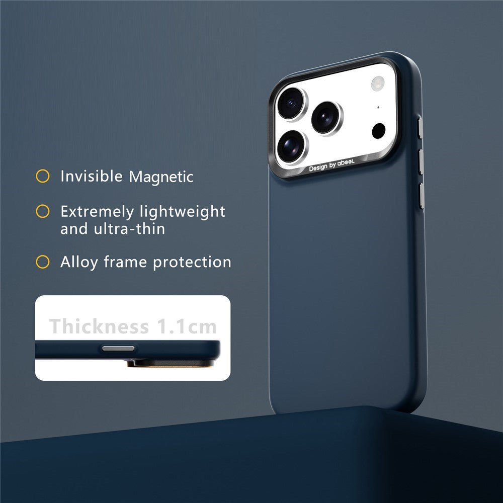 iPhone 18 Pro Max / 17 Pro Max ABEEL Hårdt Soft-Touch Plast Cover - MagSafe Kompatibel - Mørkeblå