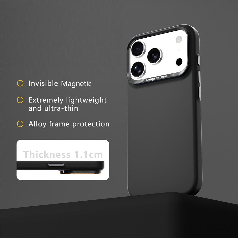 iPhone 18 Pro Max / 17 Pro Max ABEEL Hårdt Soft-Touch Plast Cover - MagSafe Kompatibel - Sort