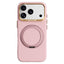 iPhone 17 Pro / 18 Pro ABEEL Hårdt Soft-Touch Plast Cover m. Kickstand - MagSafe Kompatibel - Lyserød