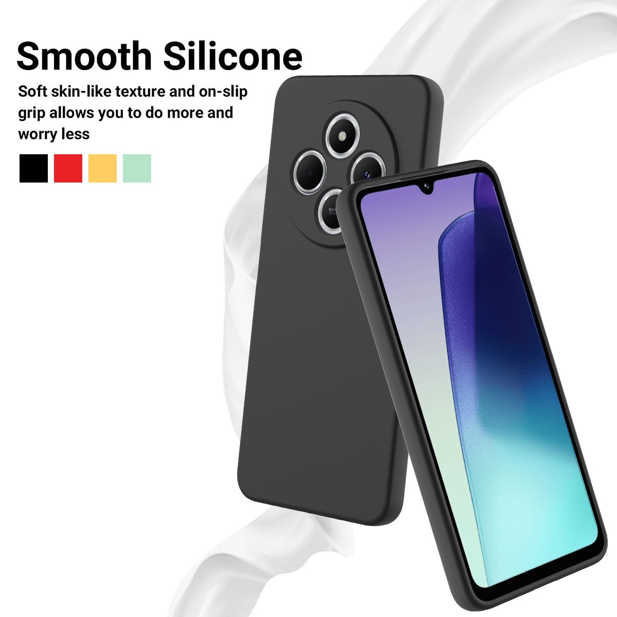 Xiaomi Redmi 17C (4G) EIDERWOOD Silikone Cover m. Strop - Sort