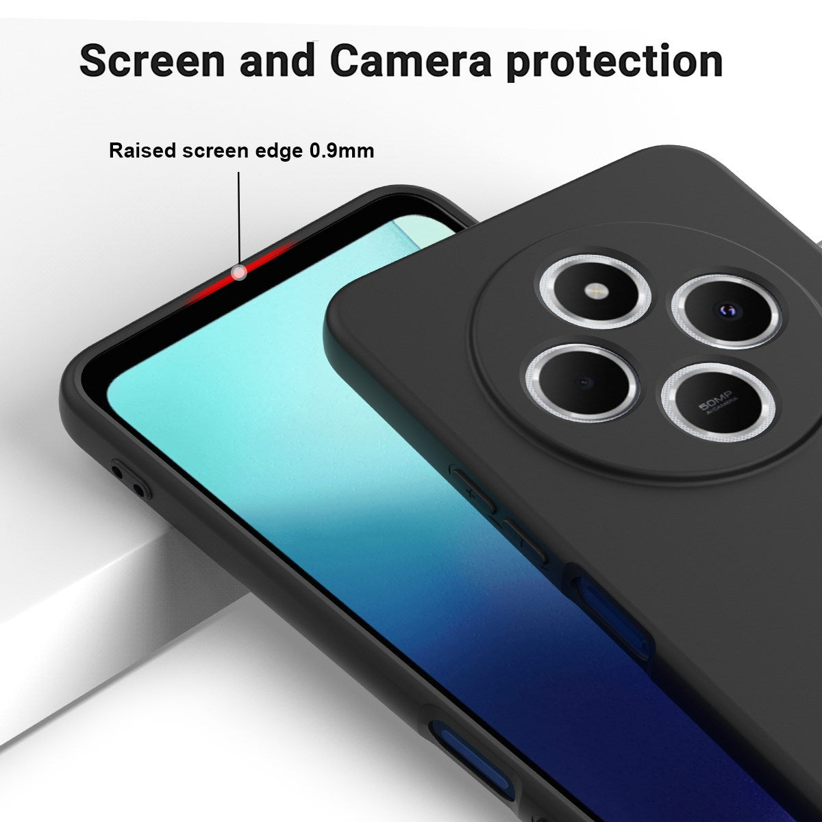 Xiaomi Redmi 17C (4G) EIDERWOOD Silikone Cover m. Strop - Sort
