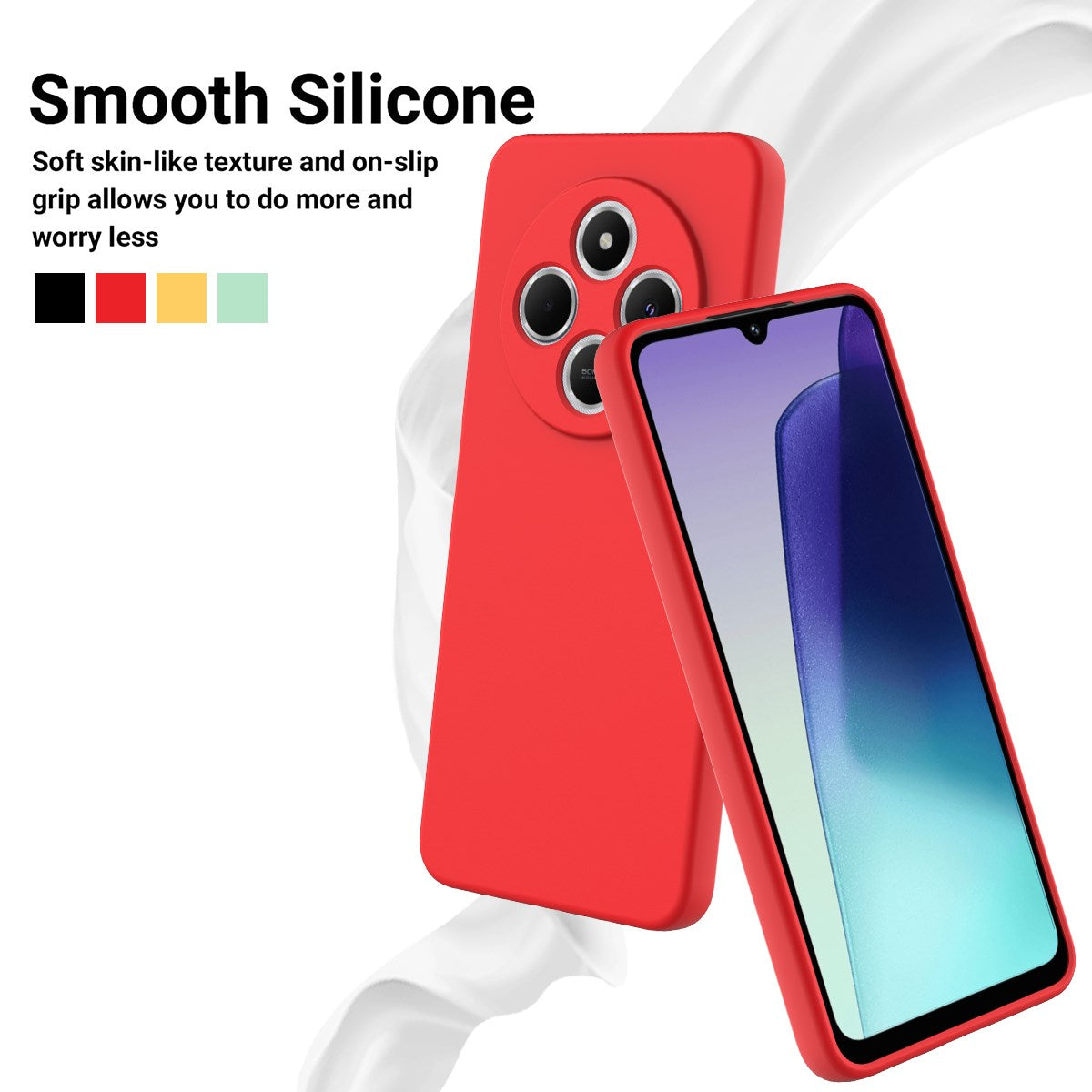 Xiaomi Redmi 17C (4G) EIDERWOOD Silikone Cover m. Strop - Rød