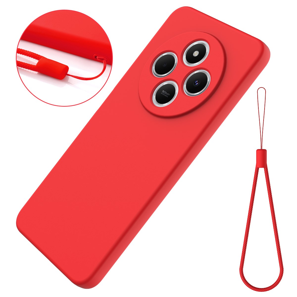 Xiaomi Redmi 17C (4G) EIDERWOOD Silikone Cover m. Strop - Rød