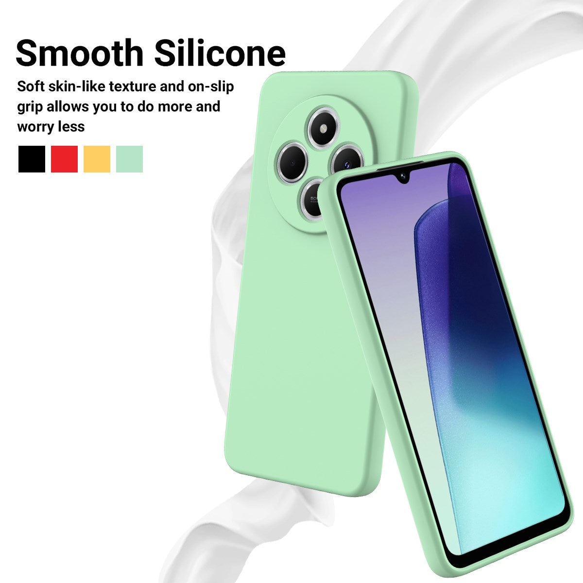 Xiaomi Redmi 17C (4G) EIDERWOOD Silikone Cover m. Strop - Grøn