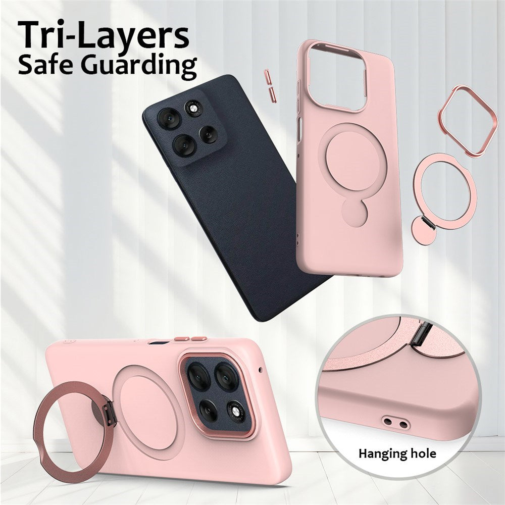 OnePlus Nord 6 / Nord CE6 EIDERWOOD Hybrid Cover m. Kickstand - MagSafe Kompatibel - Lyserød