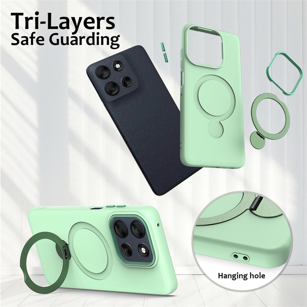 OnePlus Nord 6 / Nord CE6 EIDERWOOD Hybrid Cover m. Kickstand - MagSafe Kompatibel - Grøn