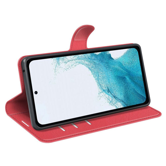 Samsung Galaxy A54 (5G) Ultra Litchi Læder Cover m. Pung - Rød