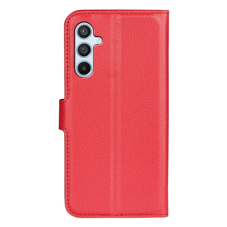 Samsung Galaxy A54 (5G) Ultra Litchi Læder Cover m. Pung - Rød