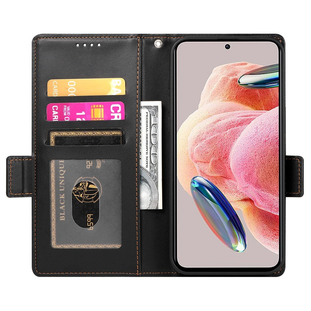 OPPO Reno16 F (5G) EIDERWOOD Kunstlæder Flipcover m. Kortholder - Sort